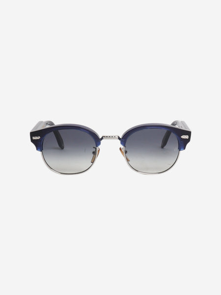 Blue round-frame sunglasses product image