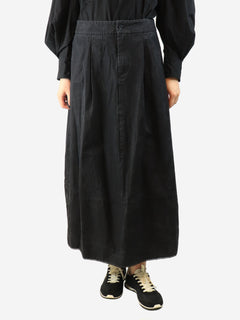 Washed black midi skirt - size L Skirts Apuntob 