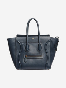 Celine Navy blue Micro Luggage bag