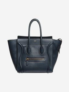 Celine Navy blue Micro Luggage bag
