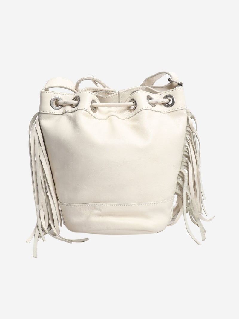 White Rider Fringed bucket bag Shoulder bags Saint Laurent 