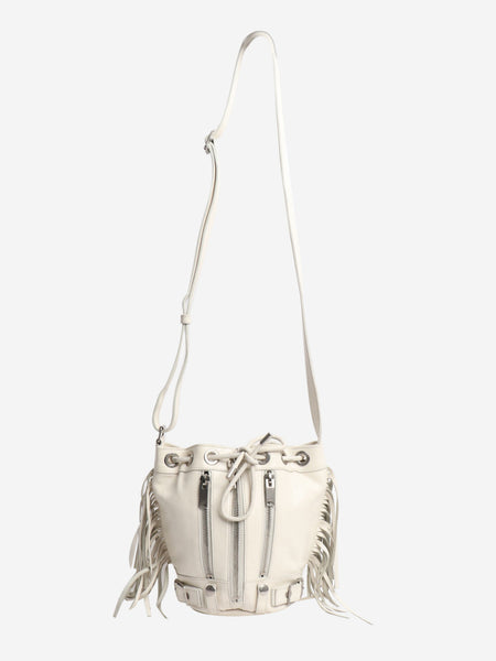 White Rider Fringed bucket bag alternate image