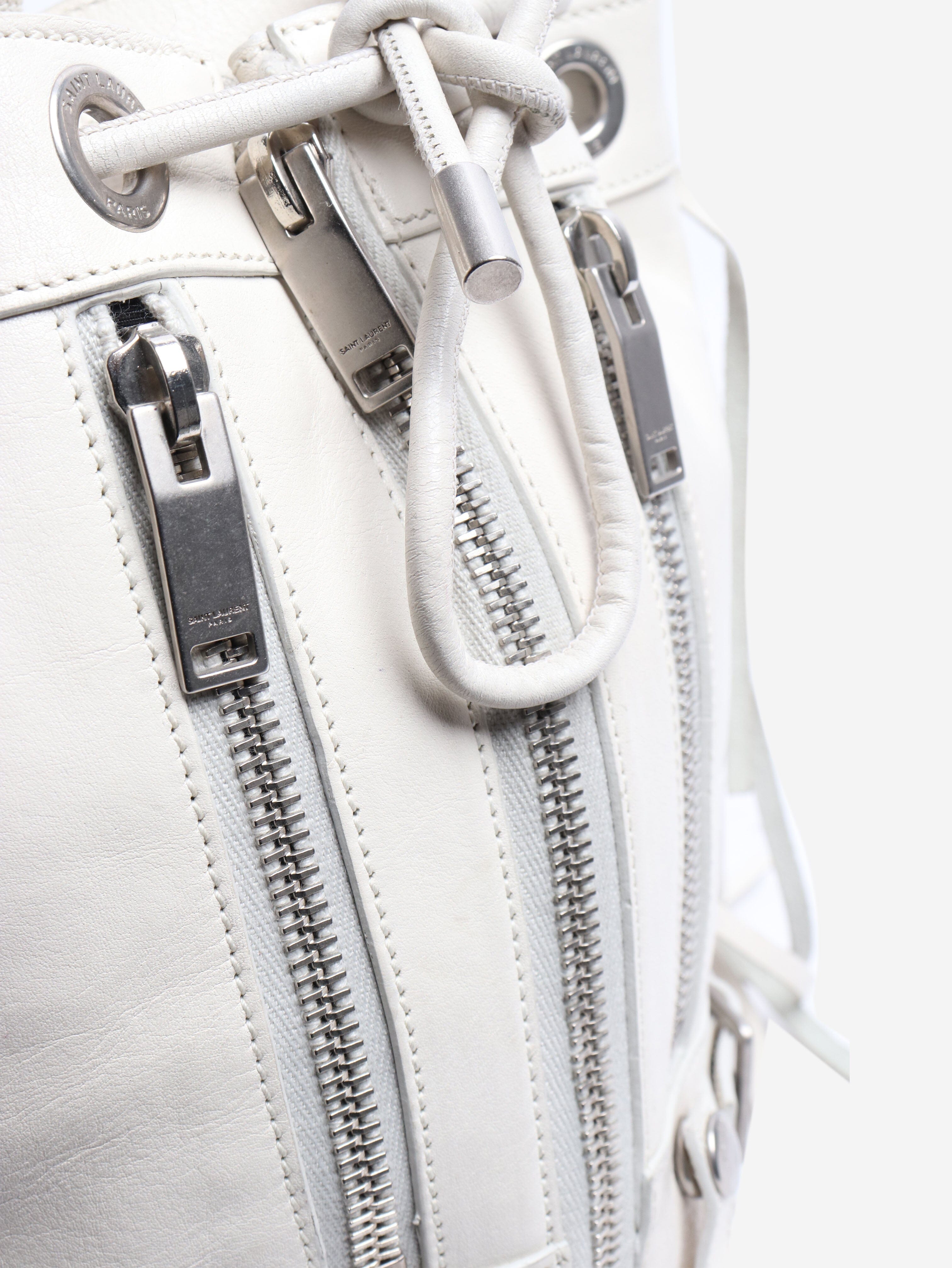 White Rider Fringed bucket bag Shoulder bags Saint Laurent 