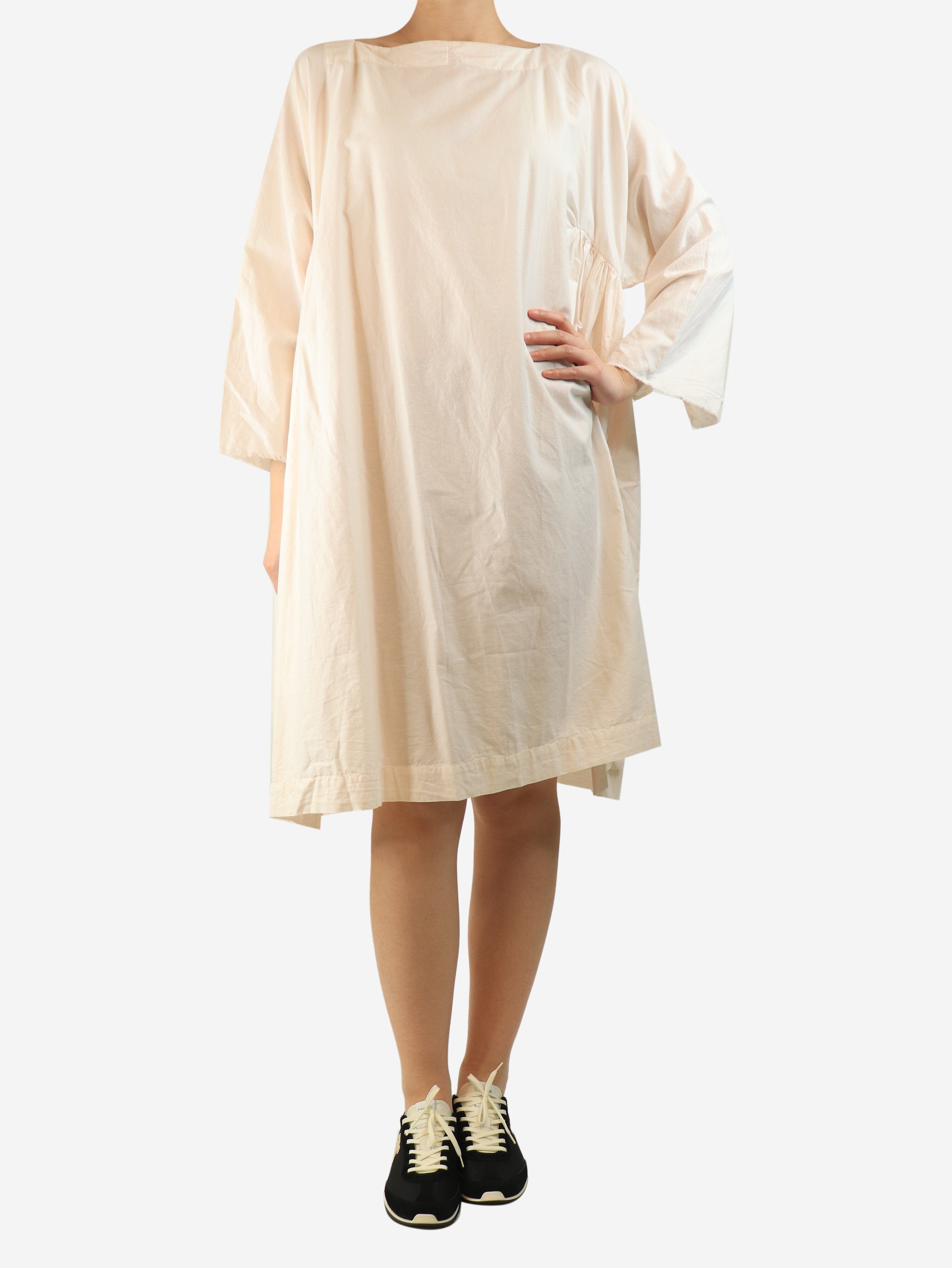 Pale pink cotton midi dress - One size Dresses Daniela Gregis 