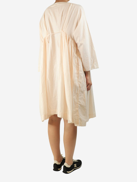 Pale pink cotton midi dress - One size alternate image