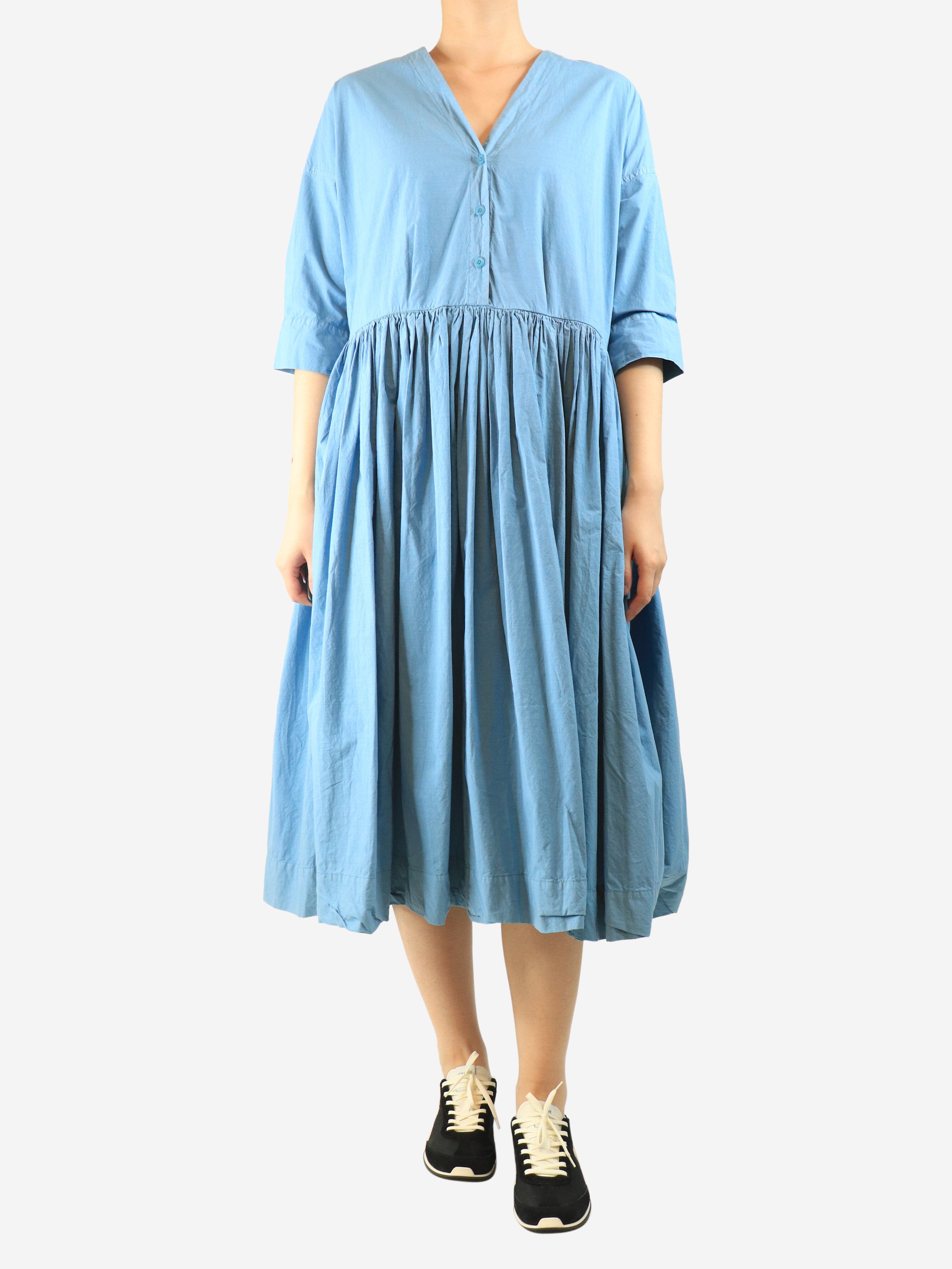 Blue taffcot sundress - size M Dresses Casey Casey 