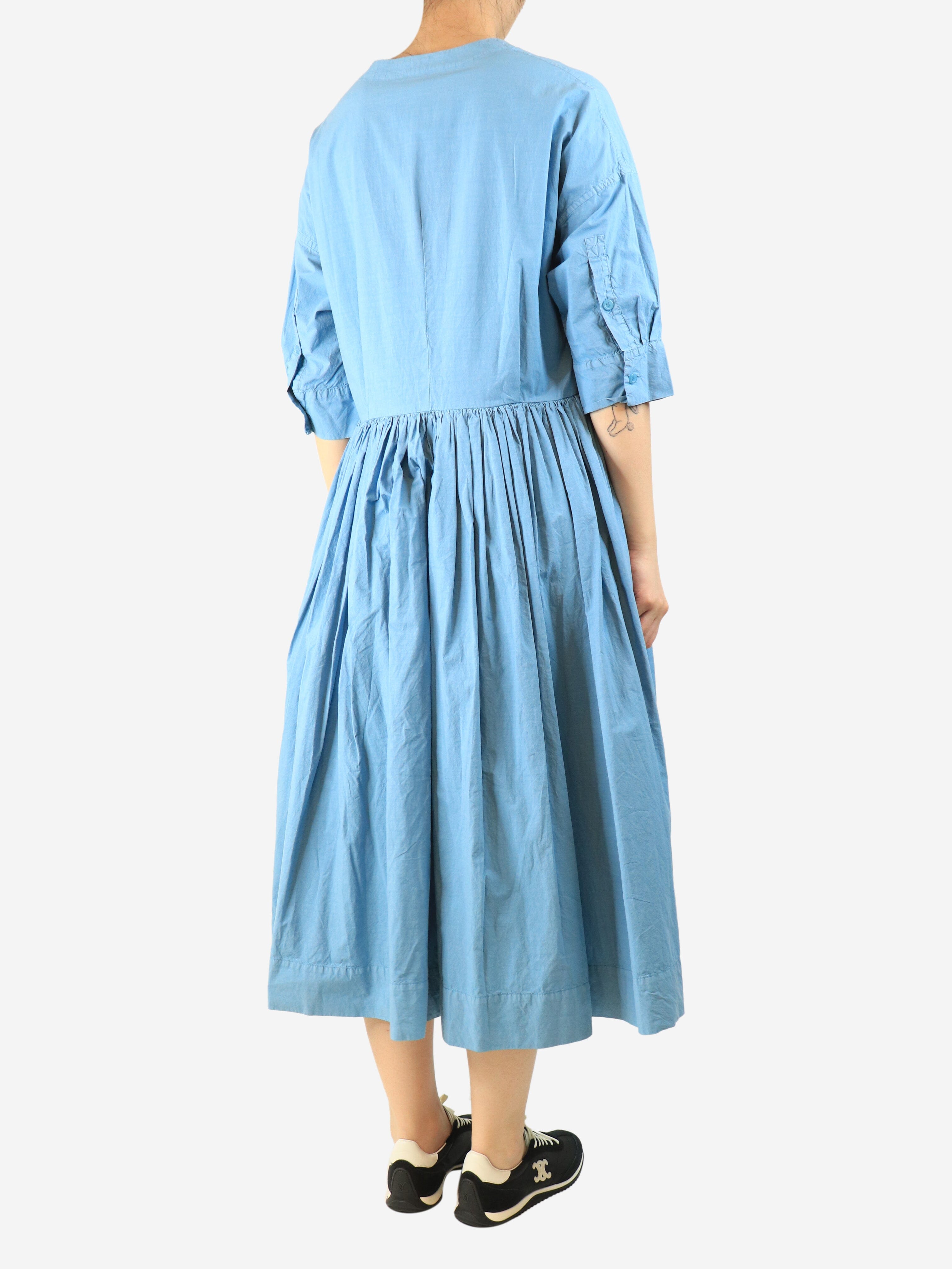 Blue taffcot sundress - size M Dresses Casey Casey 