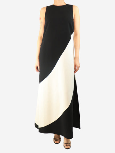 Black sleeveless colourblock maxi dress - size UK 10 Dresses Alice + Olivia 