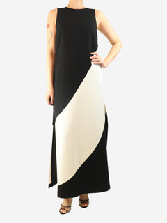 Black sleeveless colourblock maxi dress - size UK 10 Dresses Alice + Olivia 