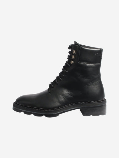 Black Andy Hiker Embossed Logo boots - size EU 37.5 Boots Alexander Wang 