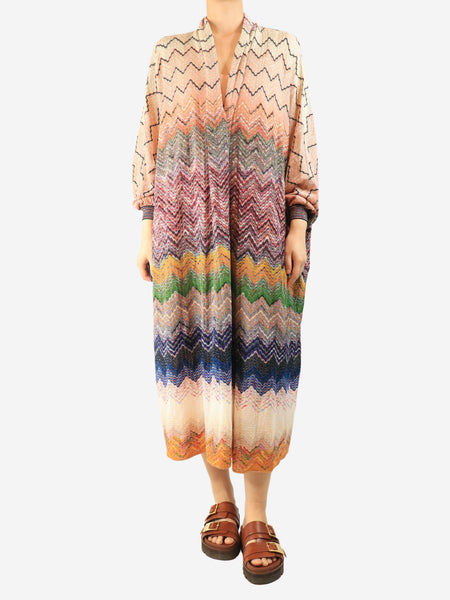 Multicolour lurex-knit cardigan - size M product image