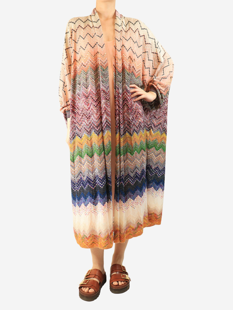 Multicolour lurex-knit cardigan - size M Knitwear Missoni 