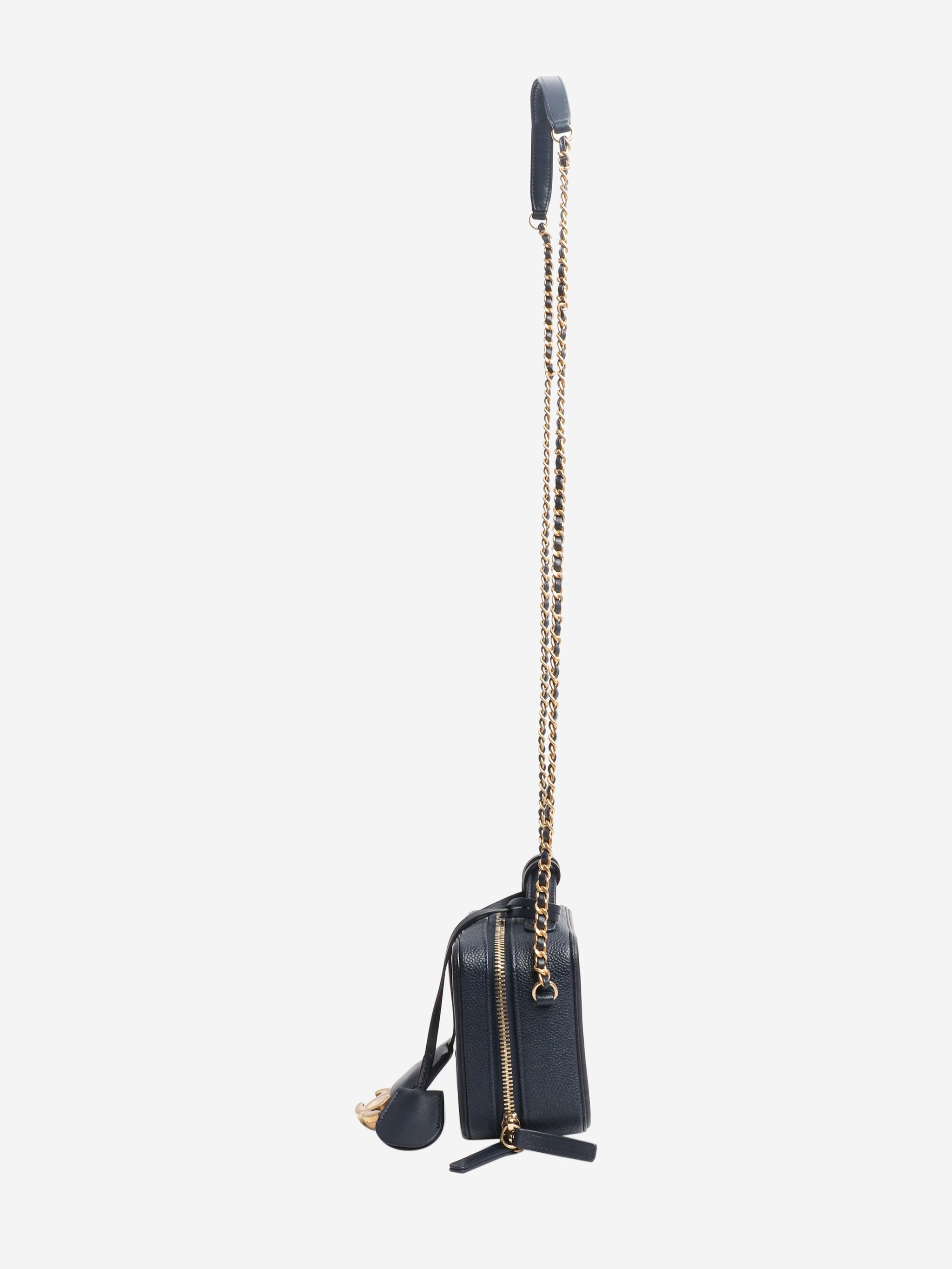 Navy 2019 mini vanity crossbody bag | Sign of the Times