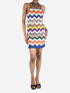 Missoni Multicolour lurex zig-zag dress - size UK 6