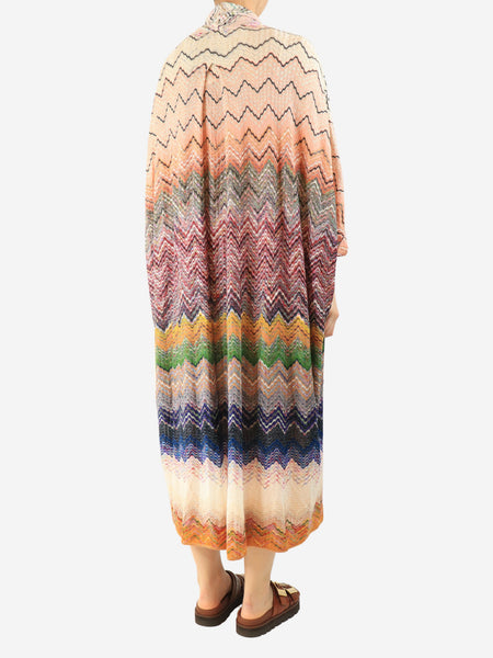Multicolour lurex-knit cardigan - size M alternate image