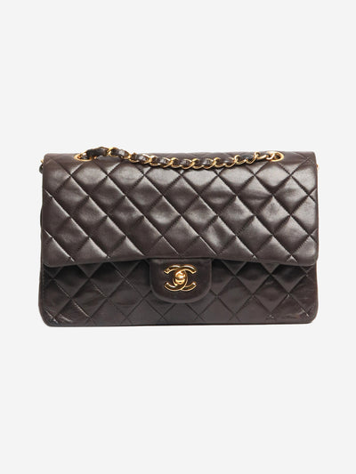 Black vintage 1994 medium lambskin Classic Double Flap bag Shoulder bags Chanel 
