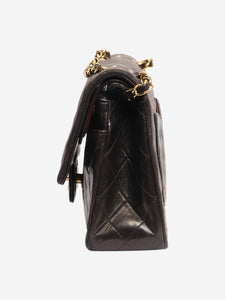 Chanel Black vintage 1994 medium lambskin Classic Double Flap bag