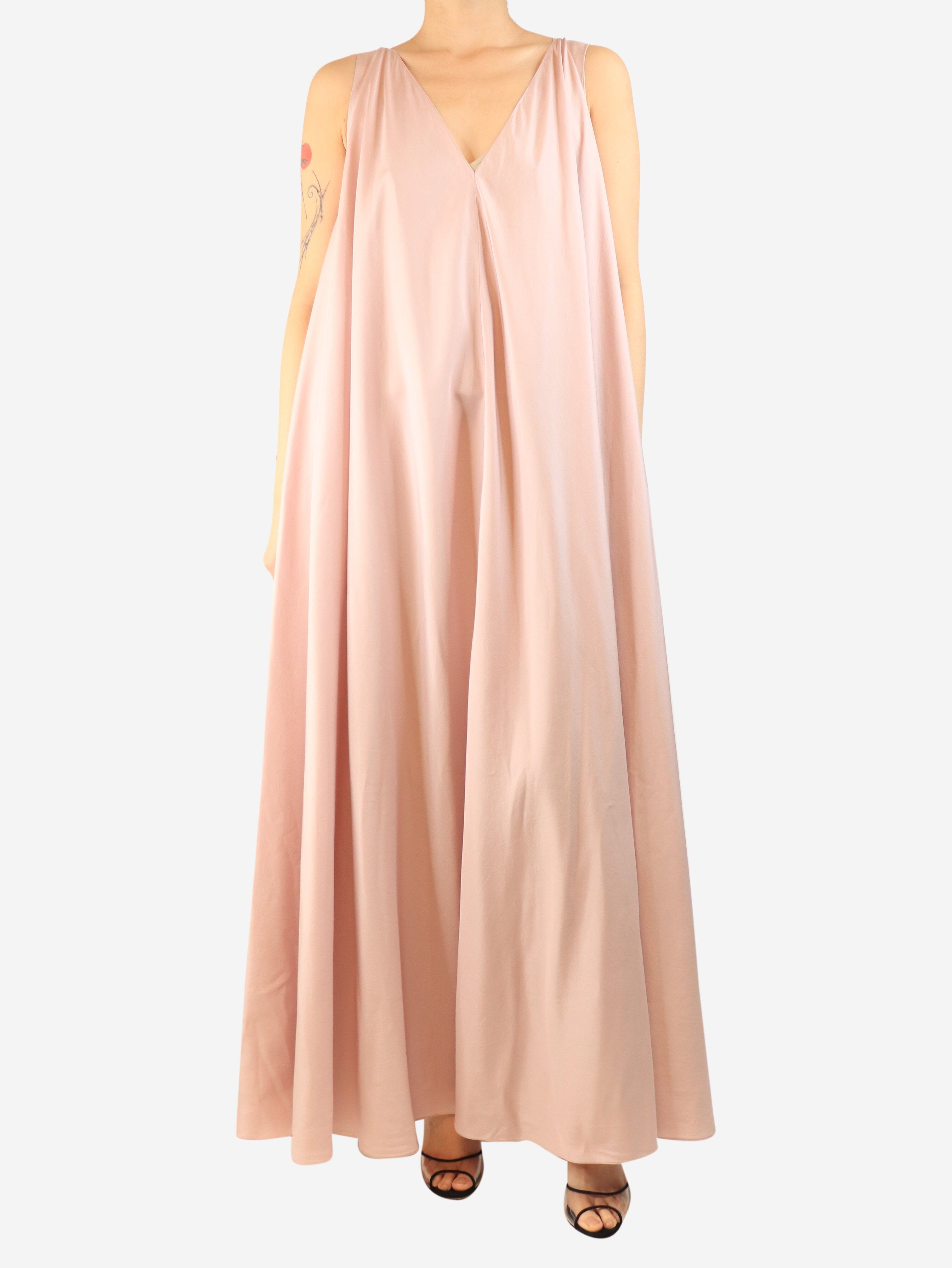 Pink sleeveless silk maxi dress - size S Dresses The Row 