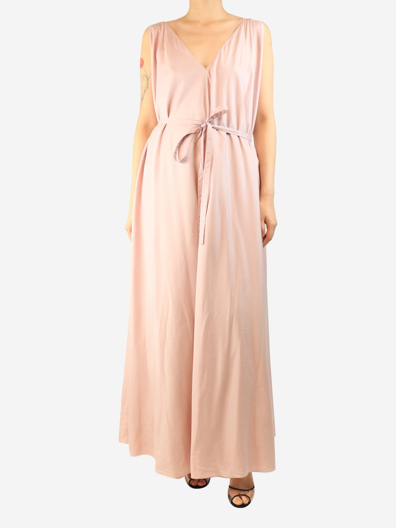Pink sleeveless silk maxi dress - size S Dresses The Row 