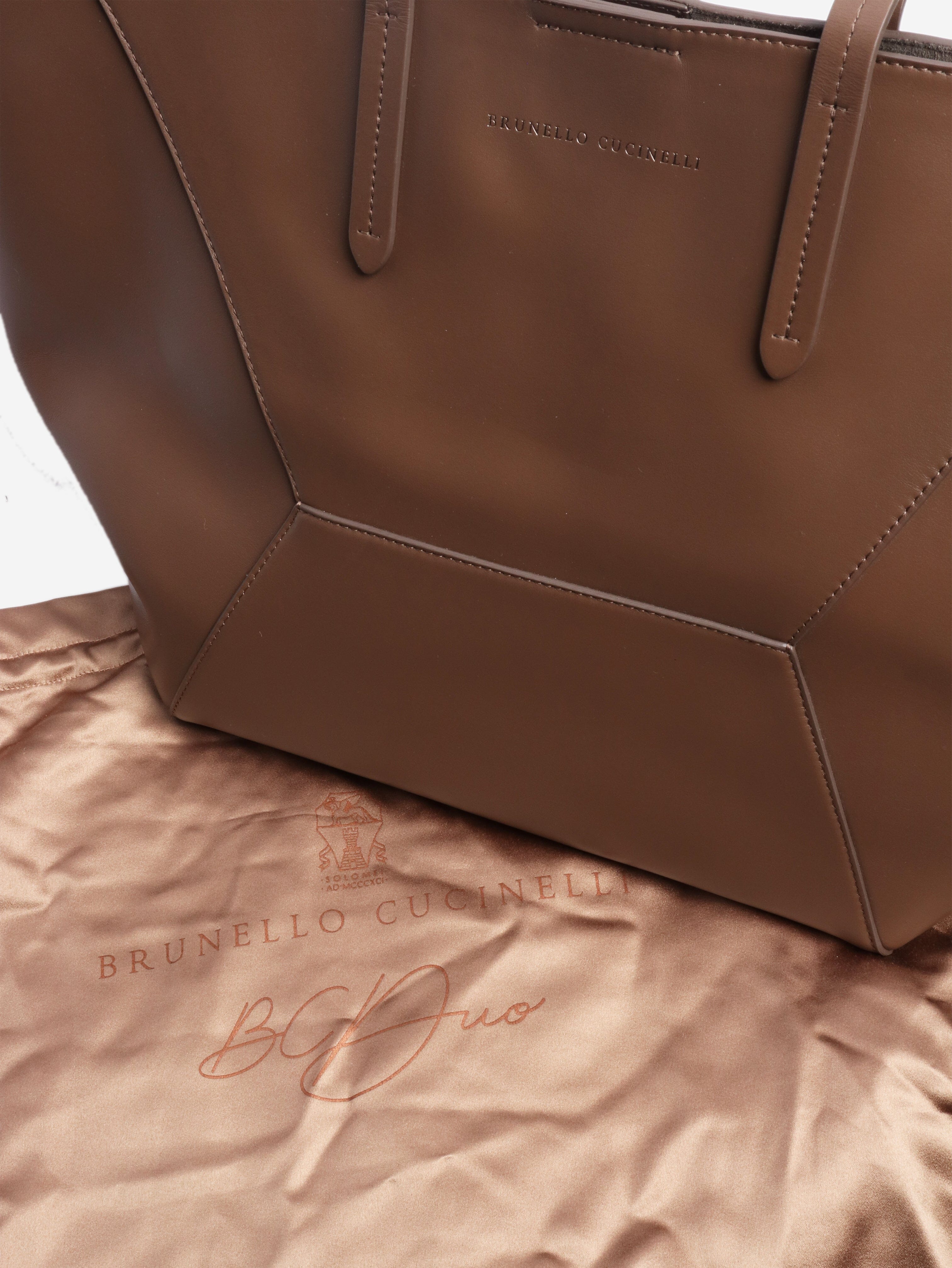 Brown BC Duo tote bag Tote Bags Brunello Cucinelli 
