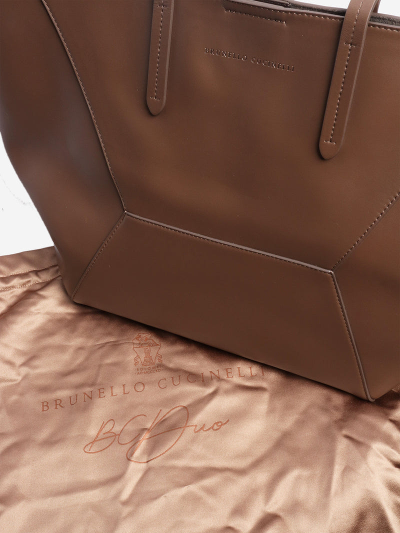 Brown BC Duo tote bag Tote Bags Brunello Cucinelli 