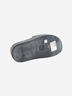 Black diamante platform slides - size EU 40.5 (UK 7.5)