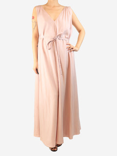 Pink sleeveless silk maxi dress - size S Dresses The Row 