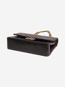 Chanel Black vintage 1994 medium lambskin Classic Double Flap bag