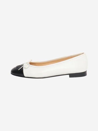Black and white two-tone ballet flats - size EU 38.5 Heels Chanel 