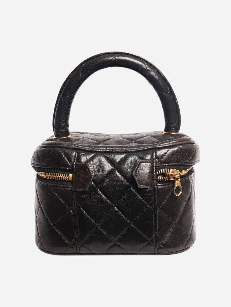 Brown vintage 1991 vanity bag Top Handle Bags Chanel 