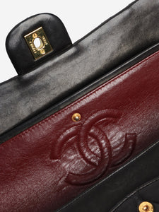Chanel Black vintage 1994 medium lambskin Classic Double Flap bag
