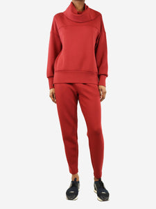 Varley Red track top and track pant set - size XS