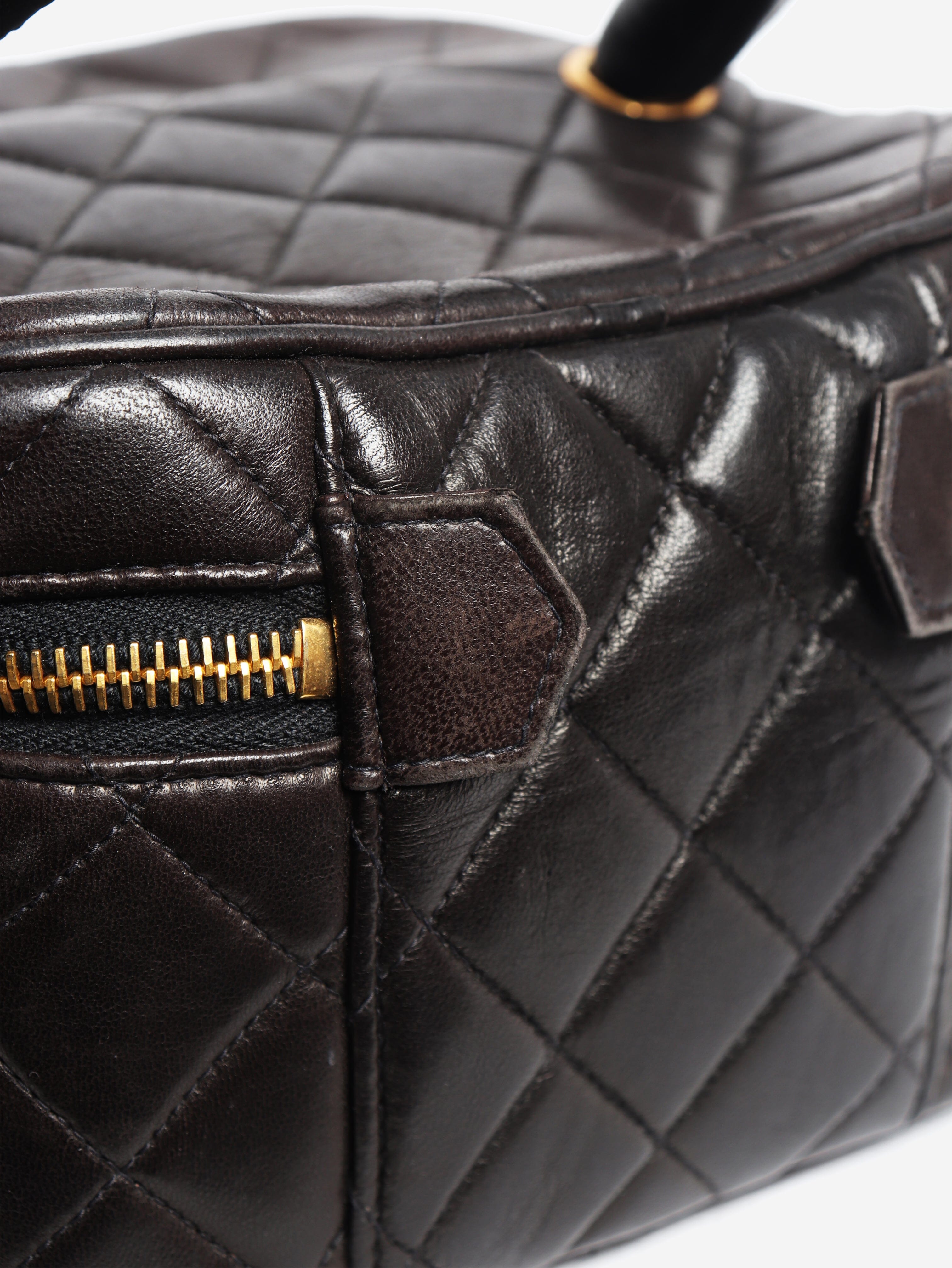 Brown vintage 1991 vanity bag Top Handle Bags Chanel 