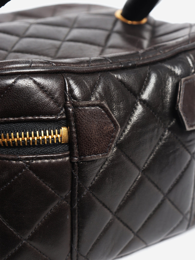Brown vintage 1991 vanity bag Top Handle Bags Chanel 