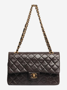 Chanel Black vintage 1994 medium lambskin Classic Double Flap bag