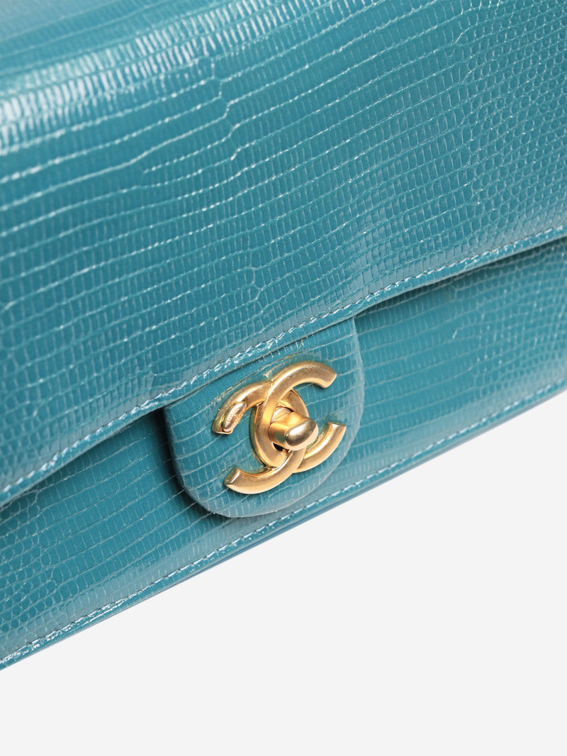 Turquoise exotic mini flap shouder bag Shoulder bags Chanel 