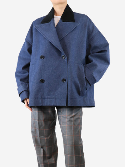 Blue denim garden coat - size UK 6 Coats & Jackets Rohe 