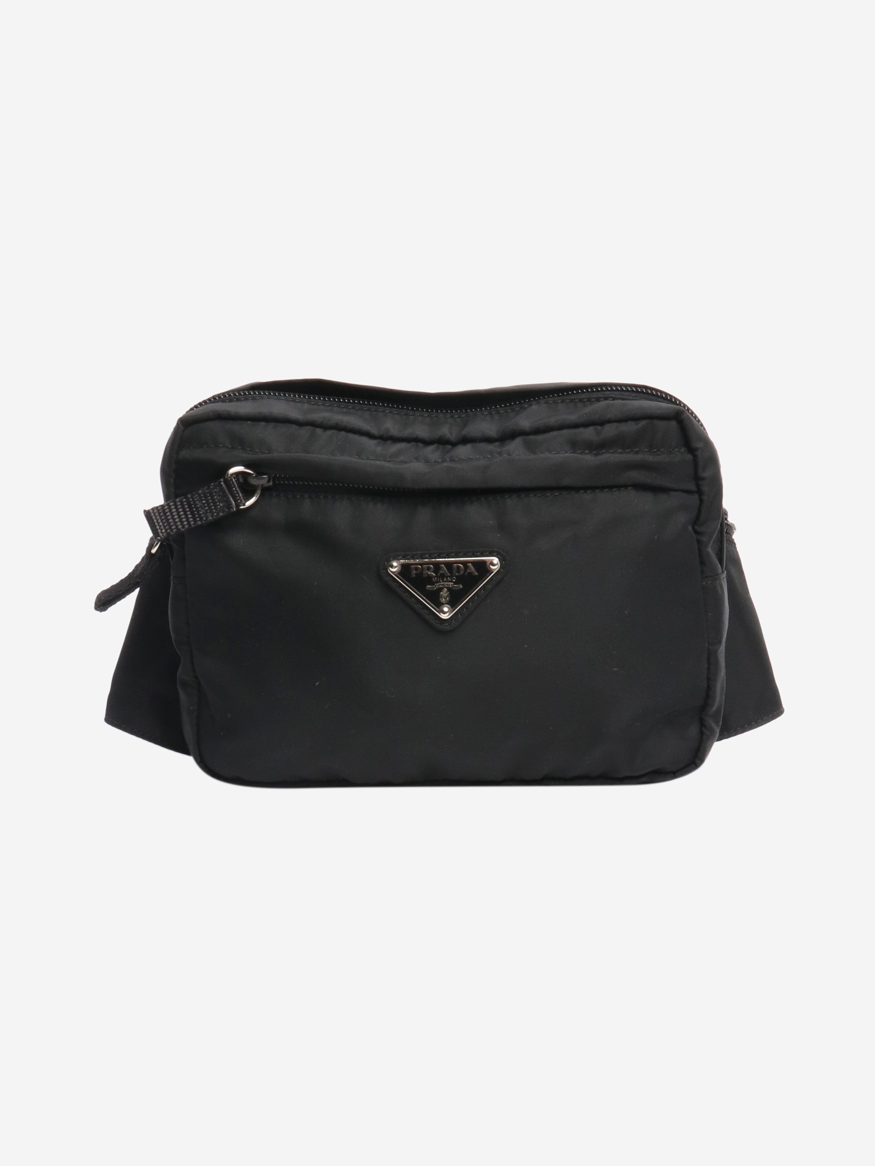 Black nylon belt bag Bags Prada 