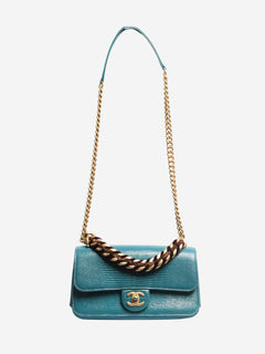 Turquoise exotic mini flap shouder bag Shoulder bags Chanel 