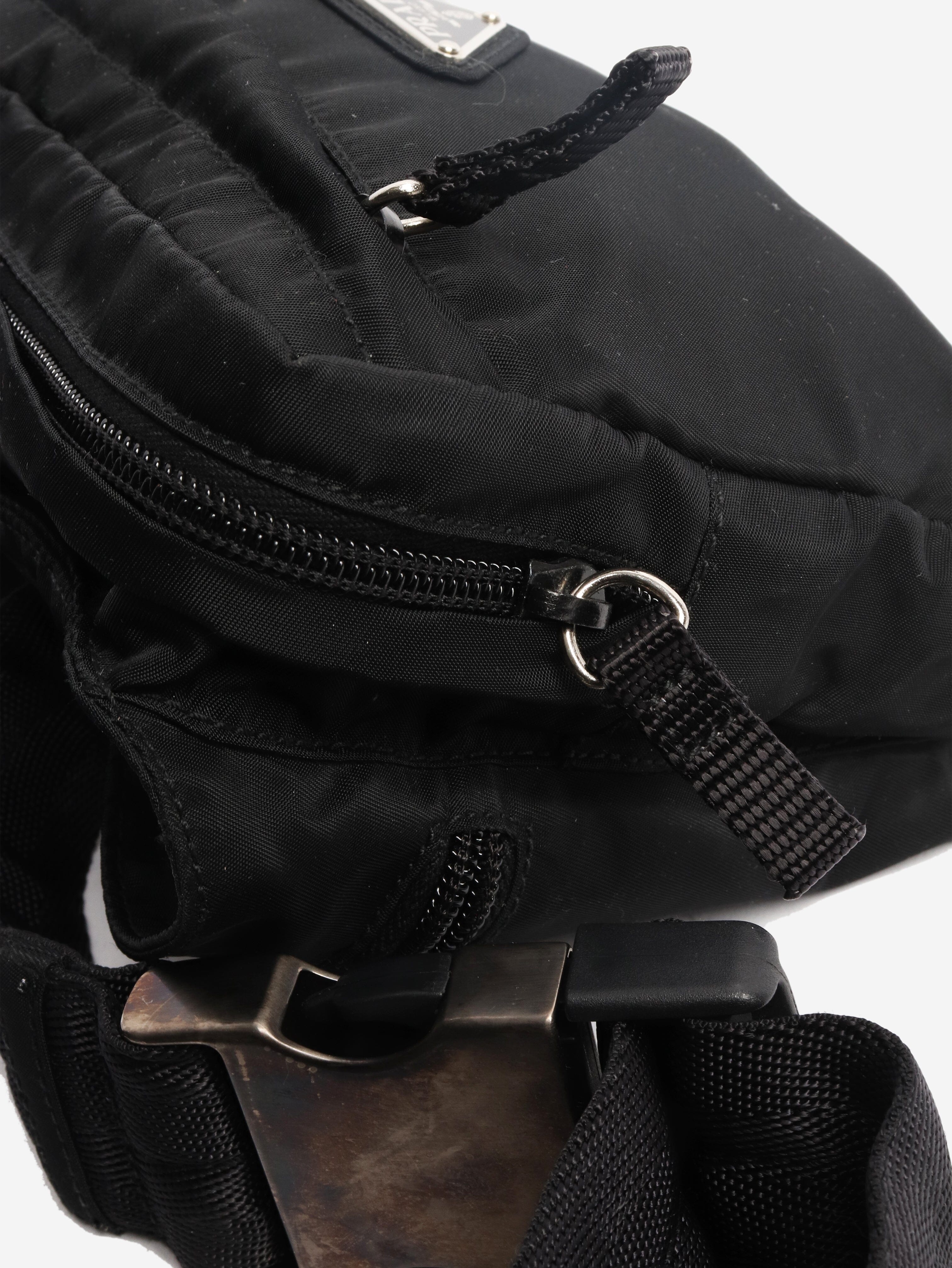 Black nylon belt bag Bags Prada 