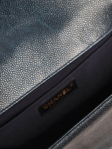 Chanel Blue 2014 Caviar Boy bag