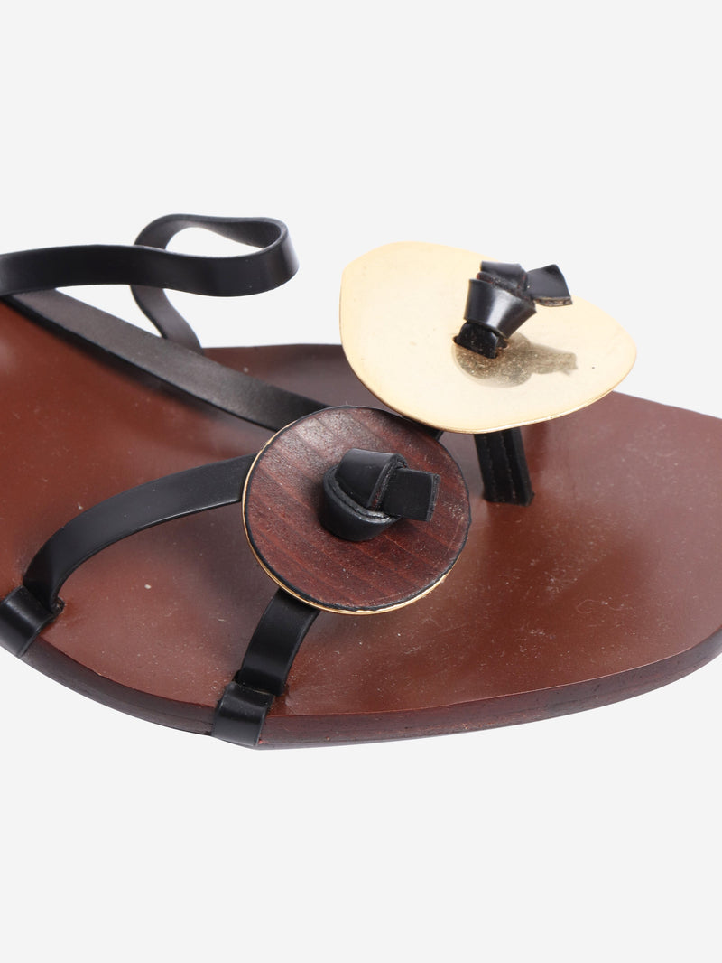 Brown Patos heeled sandals - size EU 38.5 Heels Tory Burch 