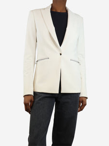 Veronica Beard White scuba dickey jacket - size UK 6