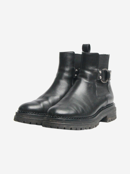 Black Motor chelsea boots - size EU 38 alternate image
