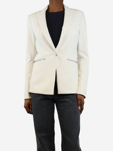 Veronica Beard White scuba dickey jacket - size UK 6