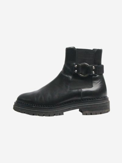 Black Motor chelsea boots - size EU 38 Boots Sergio Rossi 