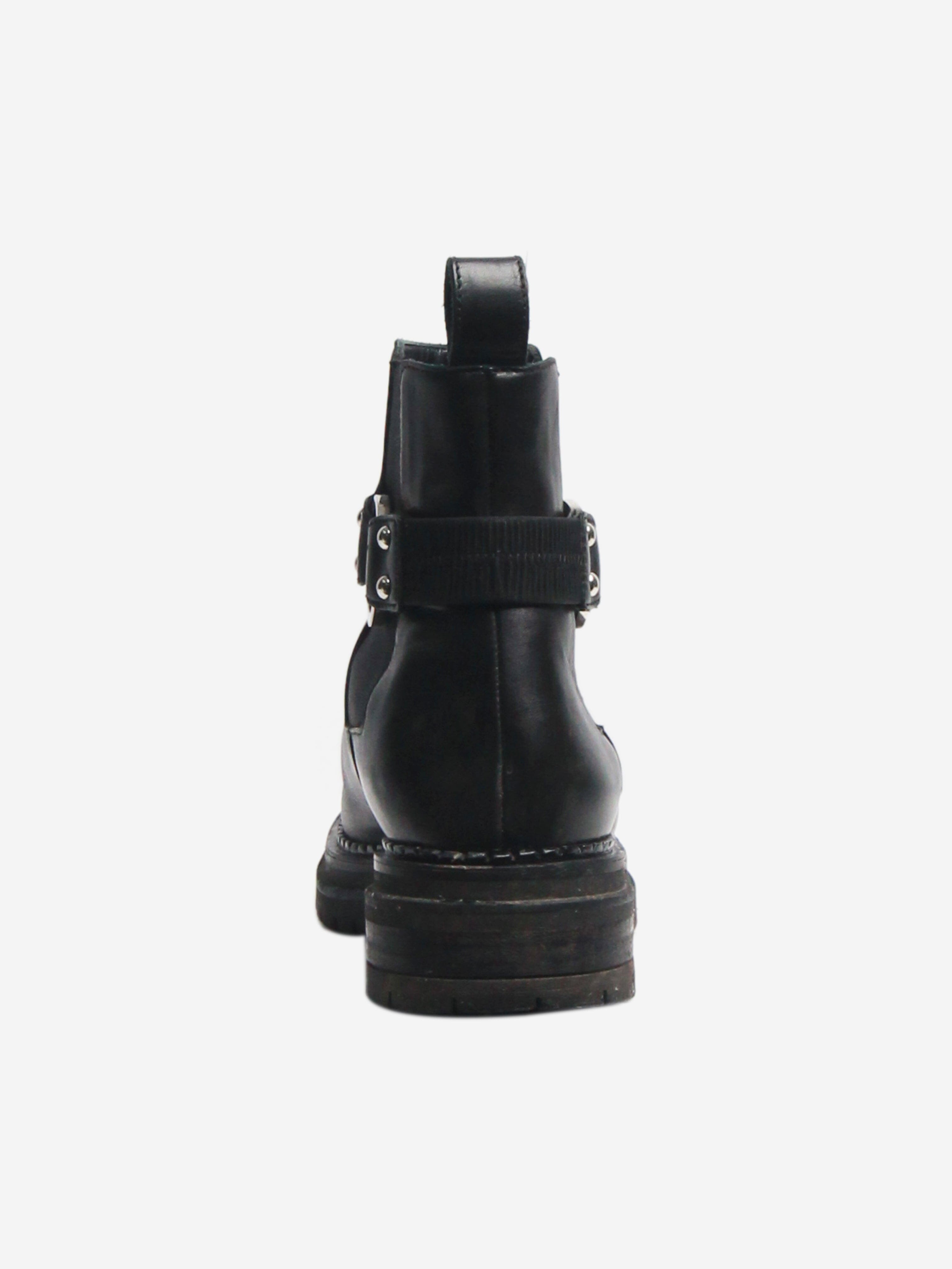 Black Motor chelsea boots - size EU 38 Boots Sergio Rossi 