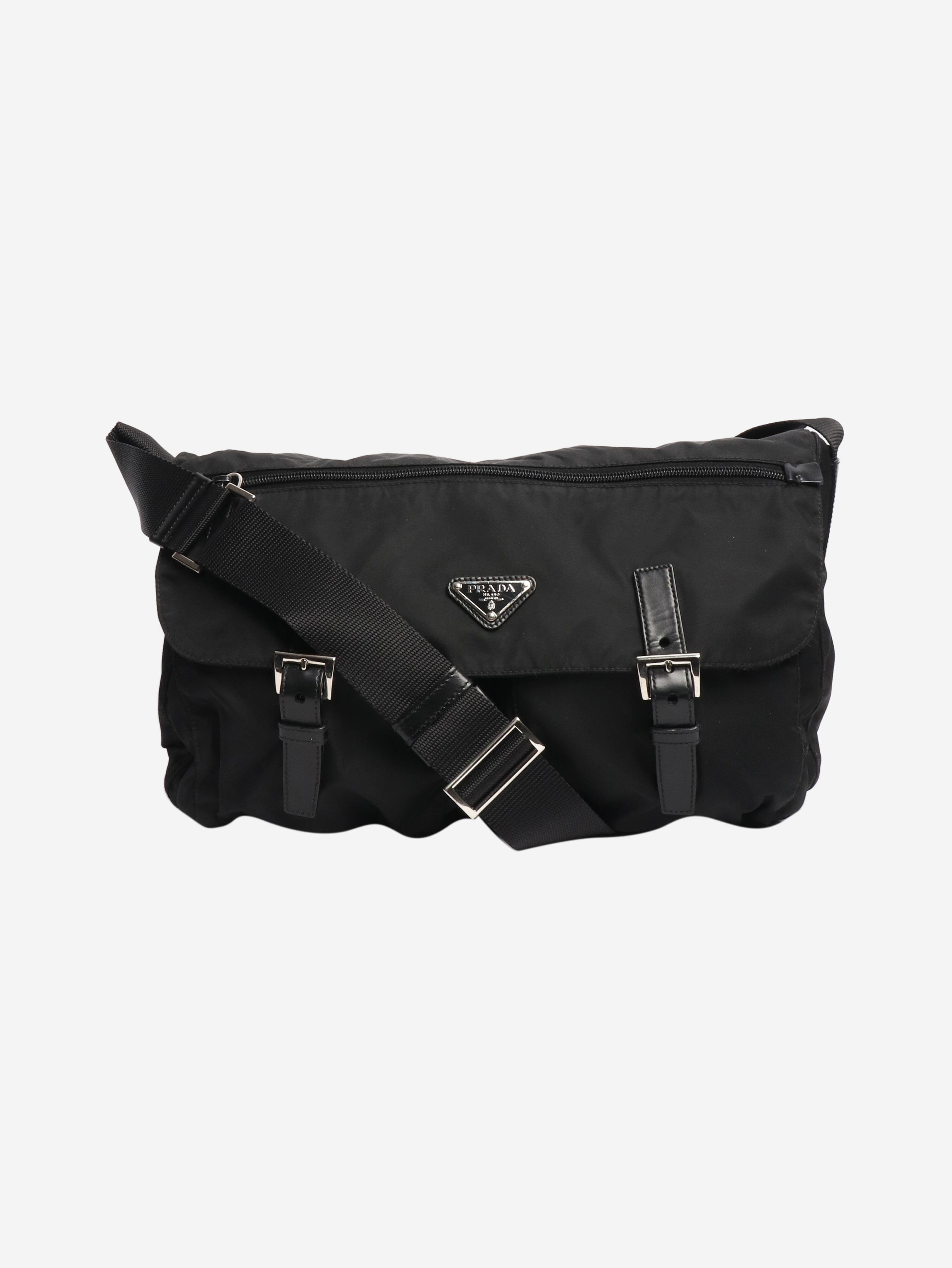 Black nylon satchel bag Cross Body Bags Prada 
