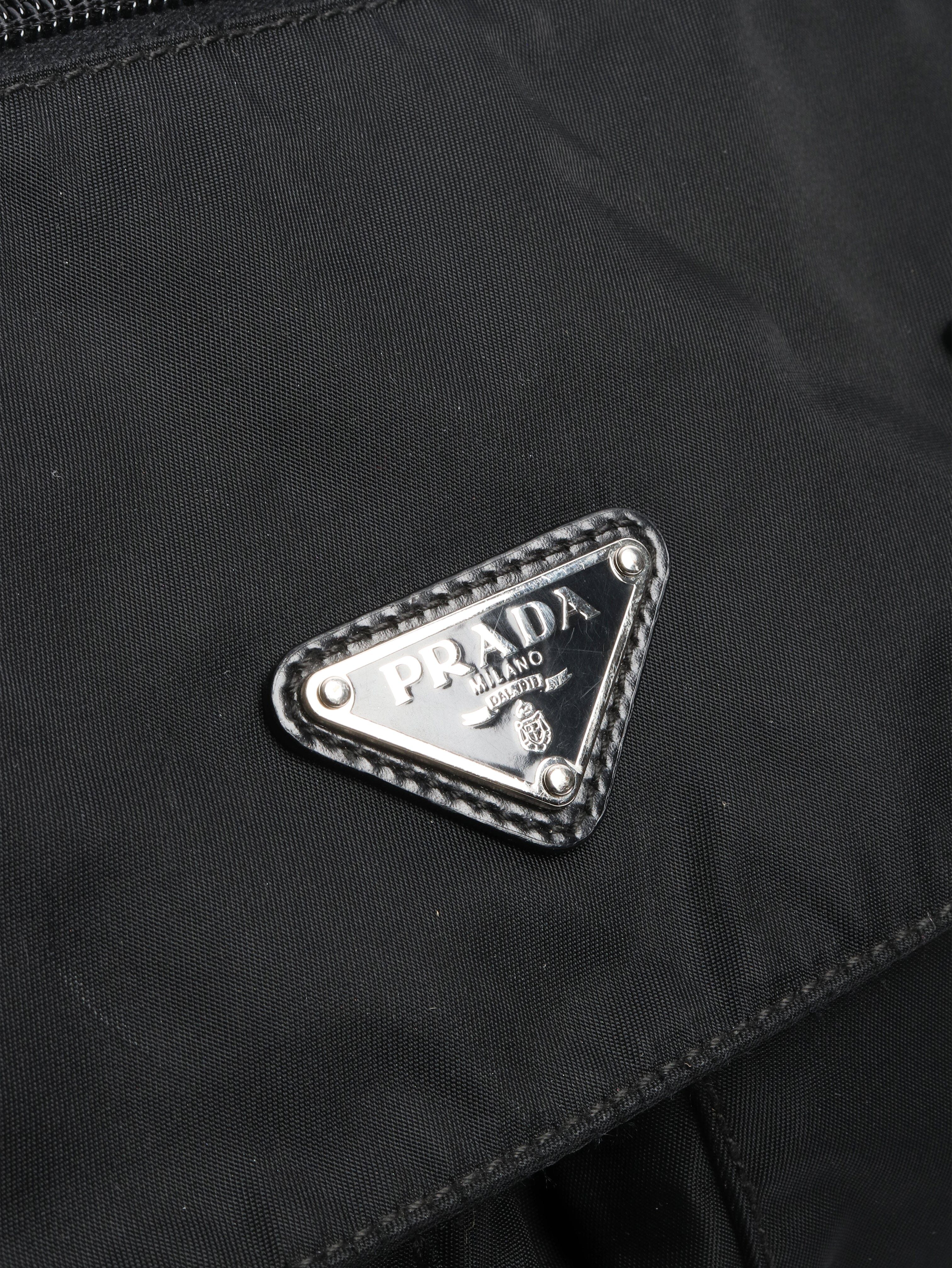 Black nylon satchel bag Cross Body Bags Prada 