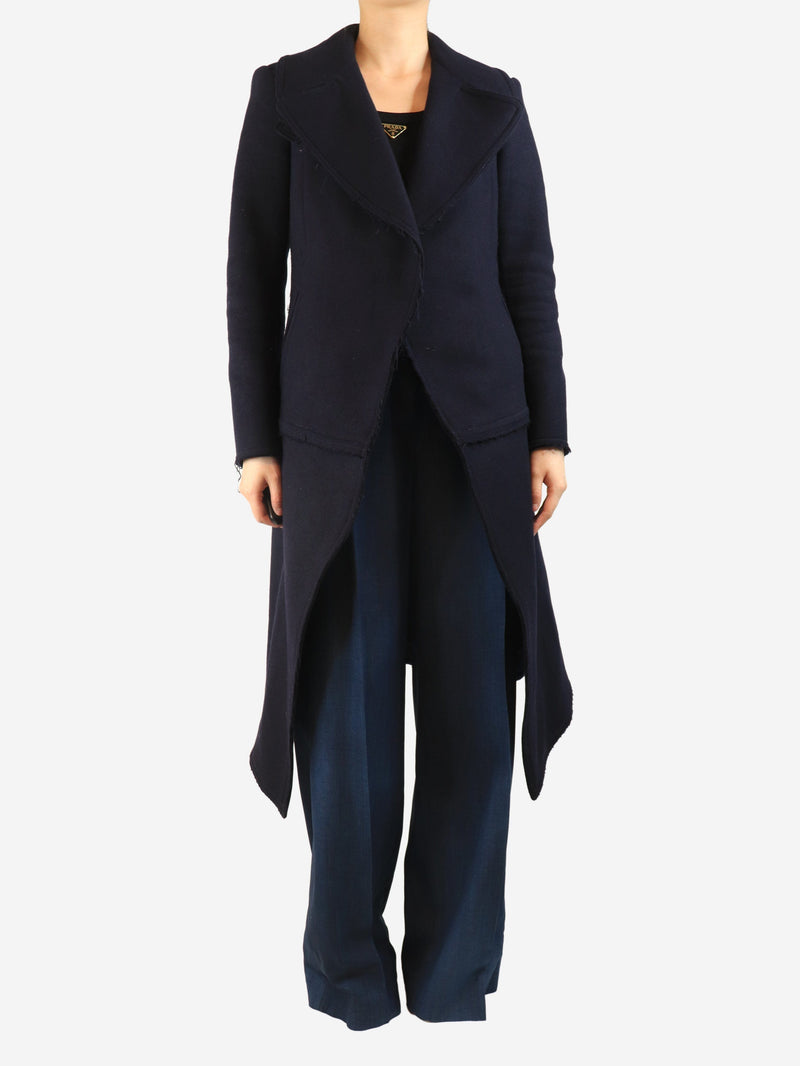 Navy wool coat - size UK 12 Coats & Jackets Celine 